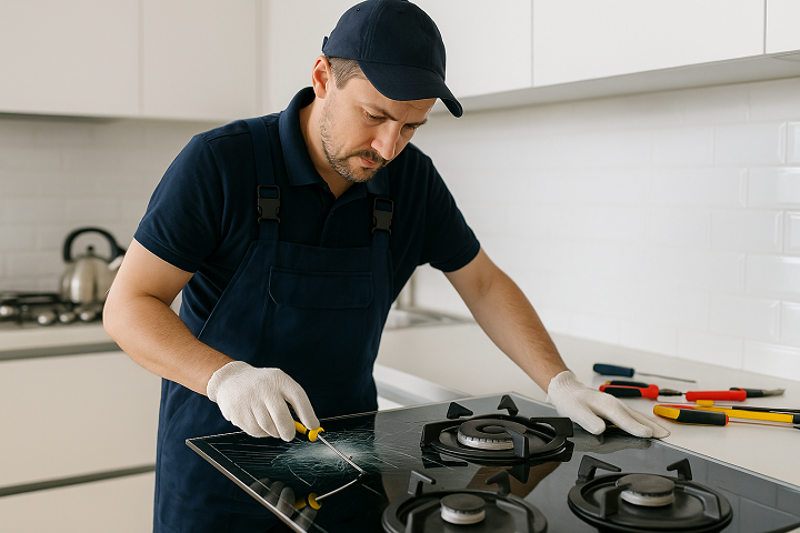 تعویض شیشه اجاق گاز تهران- 2ساعته